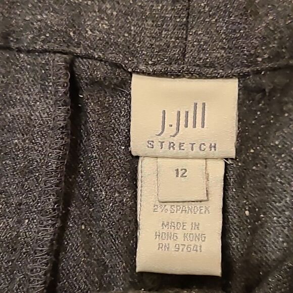 J jill womens gray wool blend ankle length pants size 12 - Picture 4 of 9